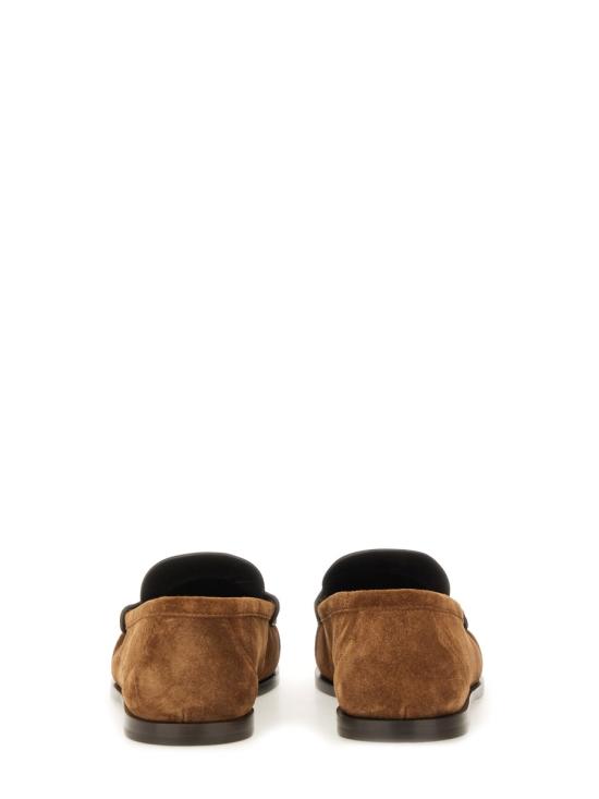 26FW 생로랑 스웨이드 페니로퍼 821173 2OYAA2732 BROWN - SAINT LAURENT