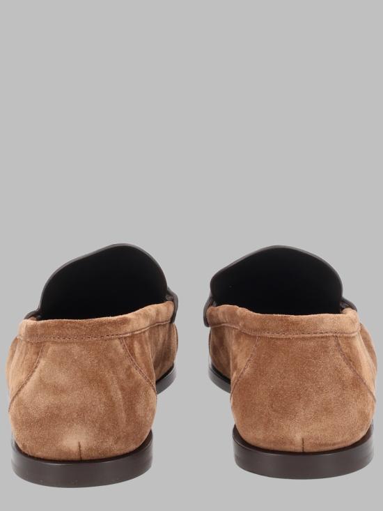 26FW 생로랑 스웨이드 페니로퍼 821173 2OYAA2732 BROWN - SAINT LAURENT