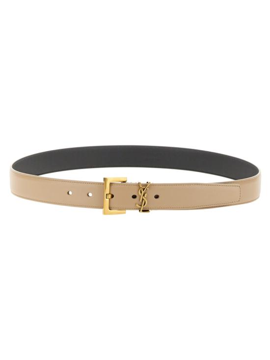 26FW 생로랑 카산드라 벨트 스퀘어 버클 스무스 레더 634437 BOO0W2721 BEIGE - SAINT LAURENT