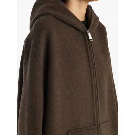 26FW 케이트 돌렘 울 블렌드 후드 자켓 6243547 W547 716 BROWN - KHAITE