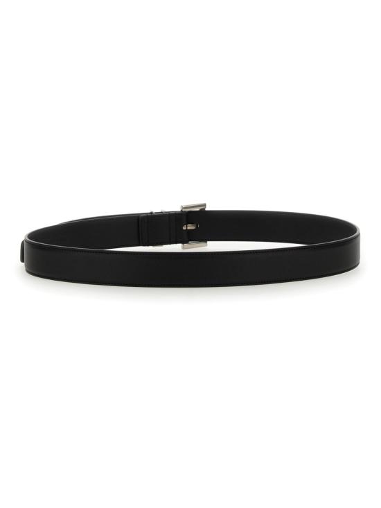 26FW 생로랑 카산드라 벨트 스퀘어 버클 스무스 레더 634437 BOO0E1000 BLACK - SAINT LAURENT