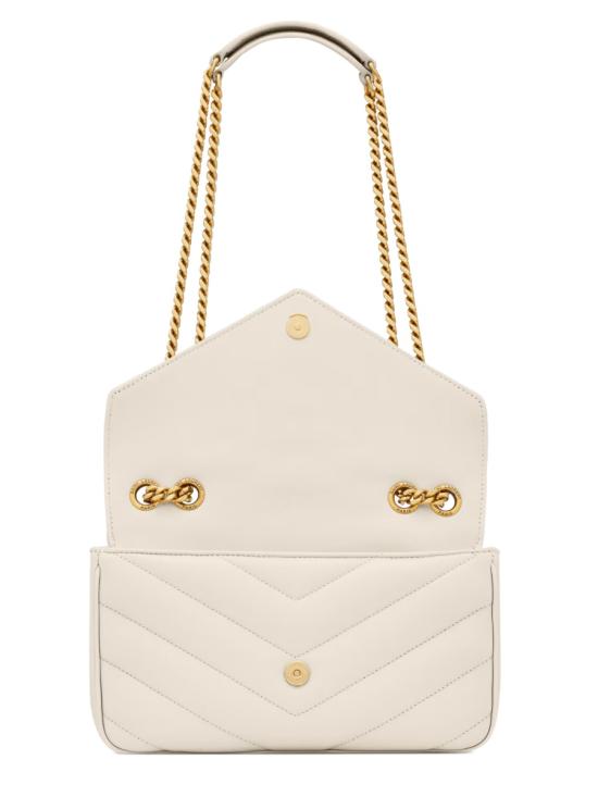 26FW 생로랑 루루 마틀라세 램스킨 스몰 숄더백 801437 AAEAX9207 BEIGE - SAINT LAURENT