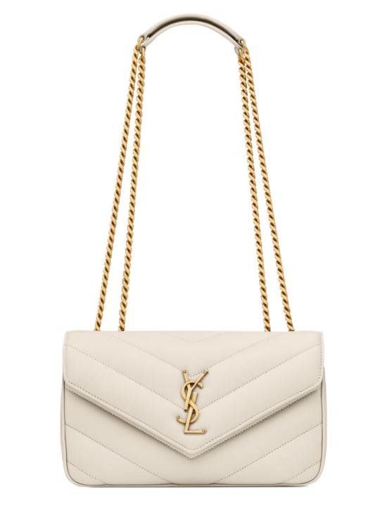26FW 생로랑 루루 마틀라세 램스킨 스몰 숄더백 801437 AAEAX9207 BEIGE - SAINT LAURENT