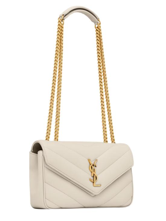 26FW 생로랑 루루 마틀라세 램스킨 스몰 숄더백 801437 AAEAX9207 BEIGE - SAINT LAURENT