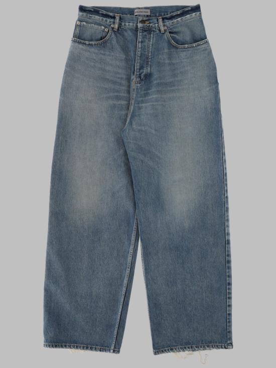 26FW 발렌시아가 배기 진 745213 TDW145002 DENIM