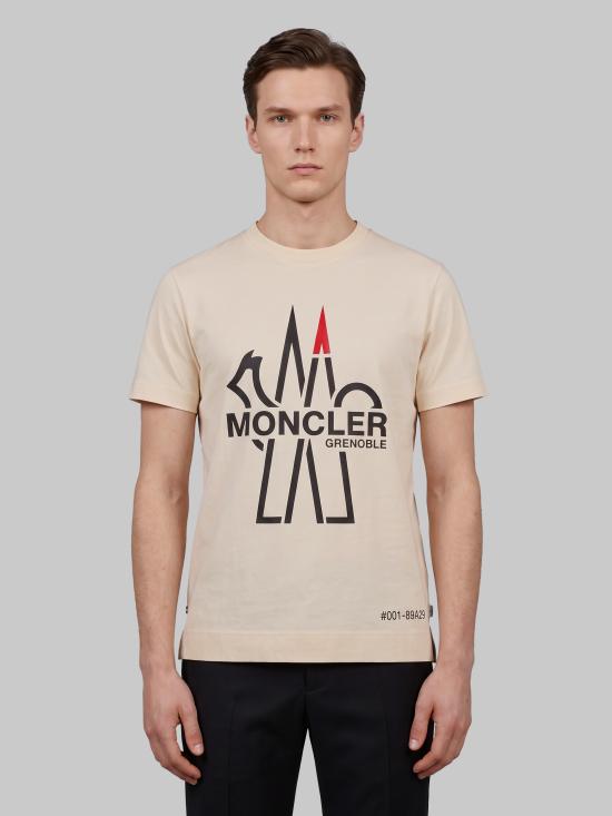 26FW 몽클레어 반팔 티셔츠 L20978C00007 BEIGE