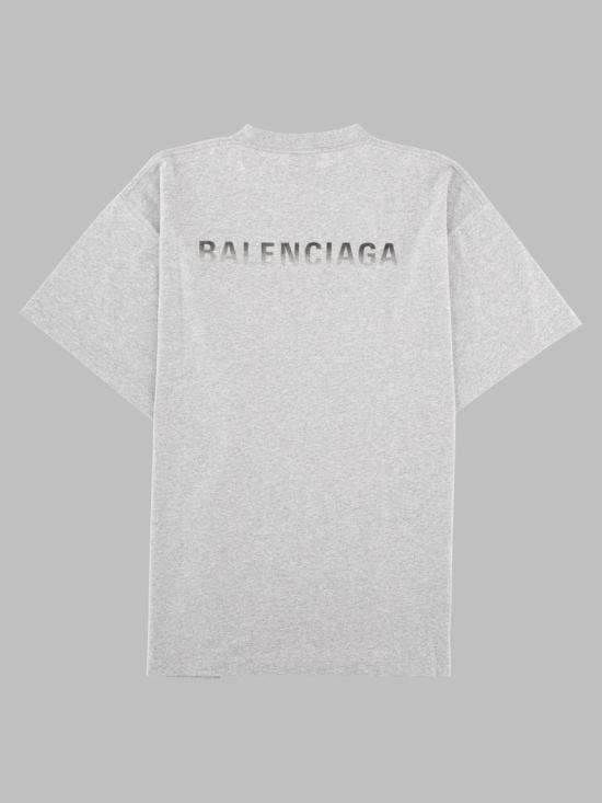 26FW 발렌시아가 백 그래디언트 오버사이즈 티셔츠 850345 TVVE61302 GREY - BALENCIAGA