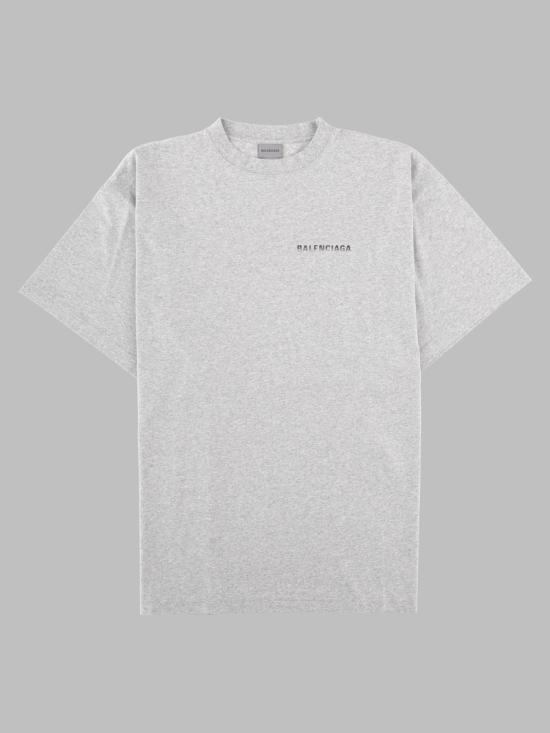 26FW 발렌시아가 백 그래디언트 오버사이즈 티셔츠 850345 TVVE61302 GREY