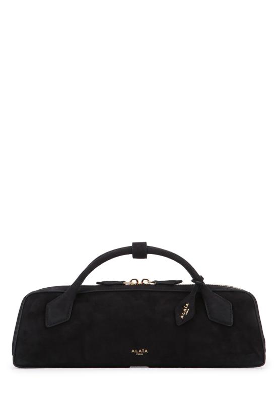 26FW 알라이아 르 테켈 스웨이드 고트스킨 클러치 AA1S06026CA328 999 NOIR