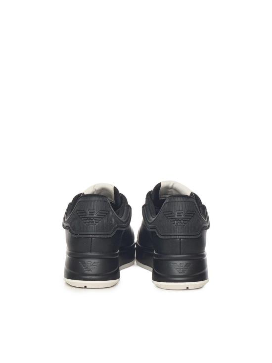 25FW 엠포리오 아르마니 스니커즈 EM003663AF18212MC105 BLACK - EMPORIO ARMANI