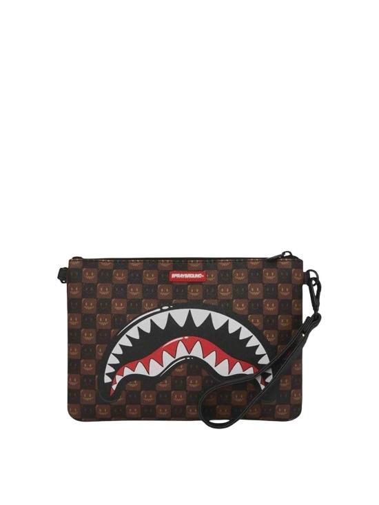 26FW 스프레이그라운드 크로스백 B9307SHARKSINPARISWTFBUBBLE BROWN - SPRAYGROUND