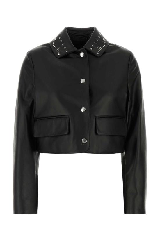 26FW 마르니 가죽 자켓 GIMX0345MXULA772 00N99 Black