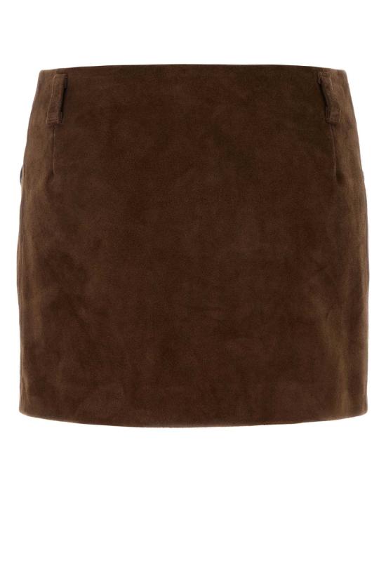 26FW 마르니 스커트 GOMX0848QUULV894 00M72 Brown - MARNI