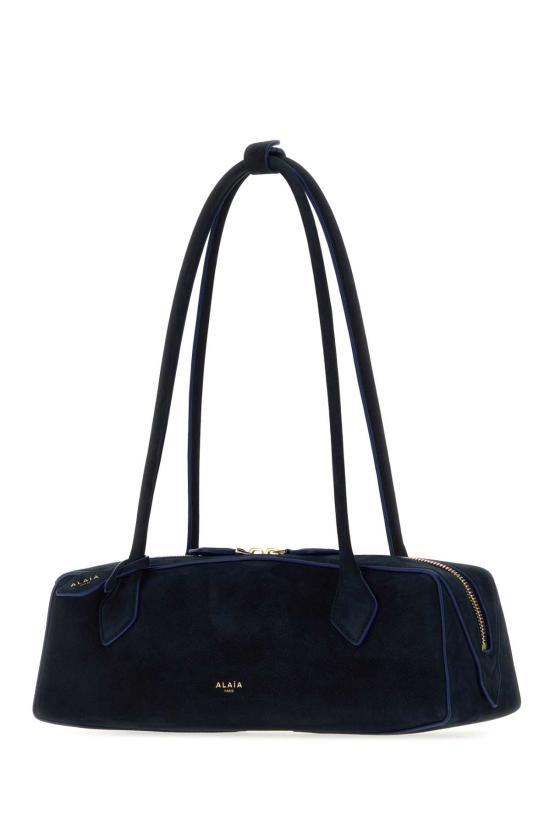 26FW 알라이아 르 테켈 미디움 레더 숄더백 AA1S06033CA214 U54 Blue - ALAIA