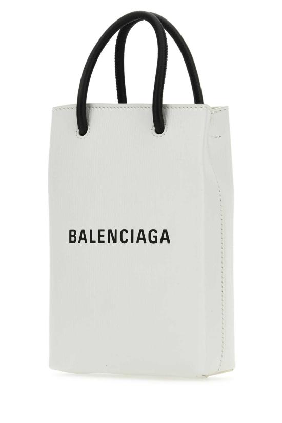  발렌시아가 카프스킨 스마트폰 숄더백 7577730AI2N 9000 White - BALENCIAGA