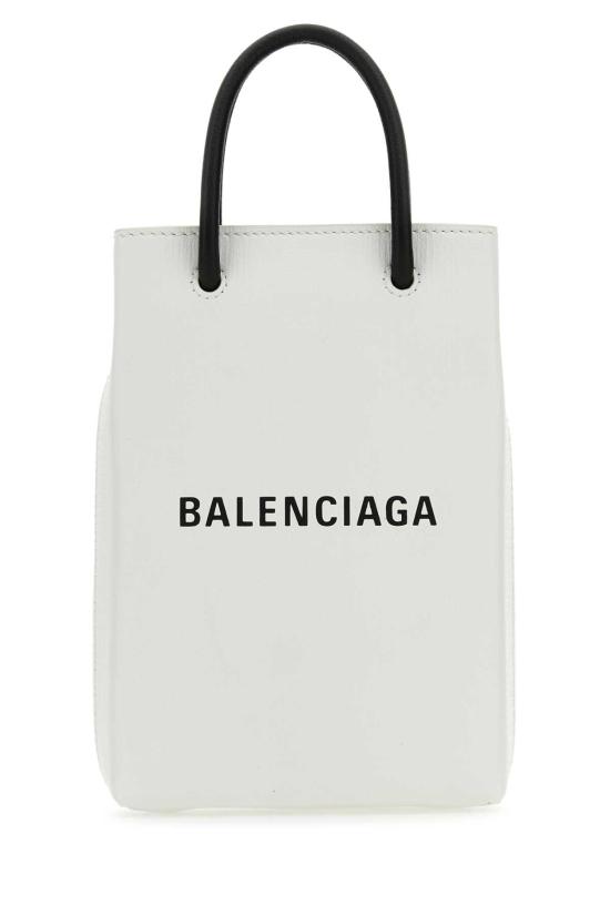  발렌시아가 카프스킨 스마트폰 숄더백 7577730AI2N 9000 White