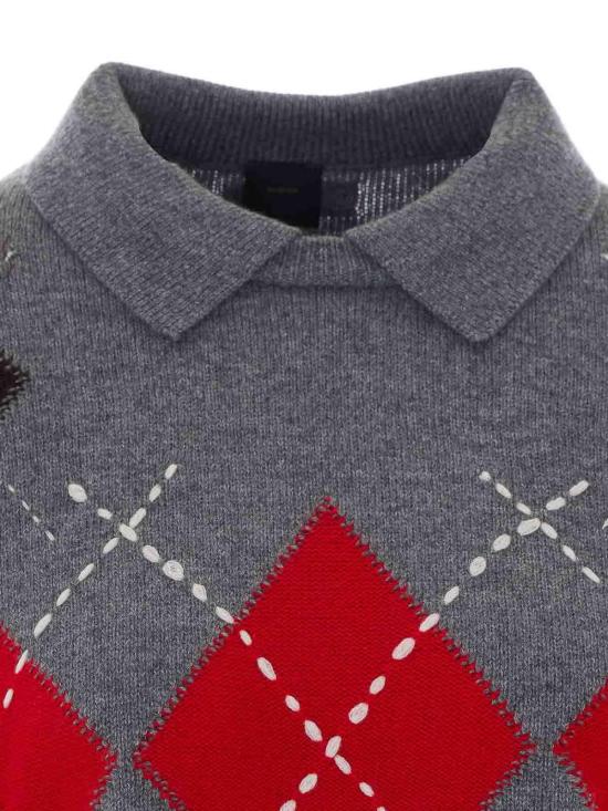 26FW 핑코 폴로 티셔츠 107286A3IEIL1 GREY - PINKO