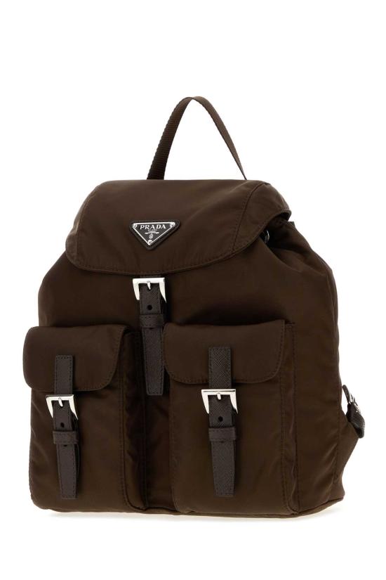 26FW 프라다 리나일론 스몰 백팩 1BZ677RV44 F0038 Brown - PRADA