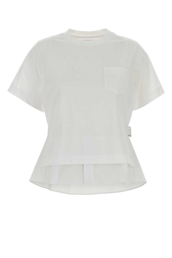 26FW 사카이 반팔 티셔츠 2608747 151 White