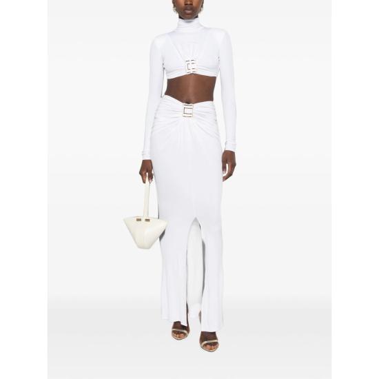 26FW 엘리자베타프랜치 스커트 GO25167E2 360 WHITE - ELISABETTA FRANCHI
