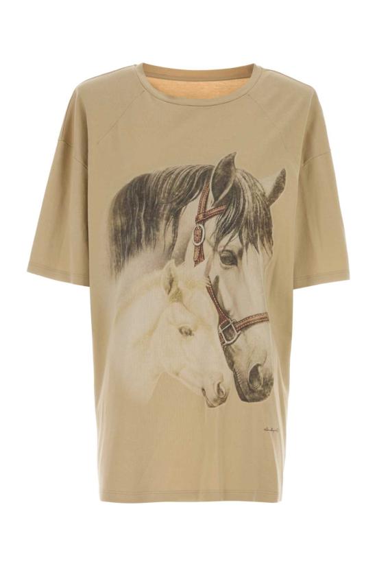26FW MM6 메종마르지엘라 반팔 티셔츠 S62GD0220M20277 109 Beige o Tan