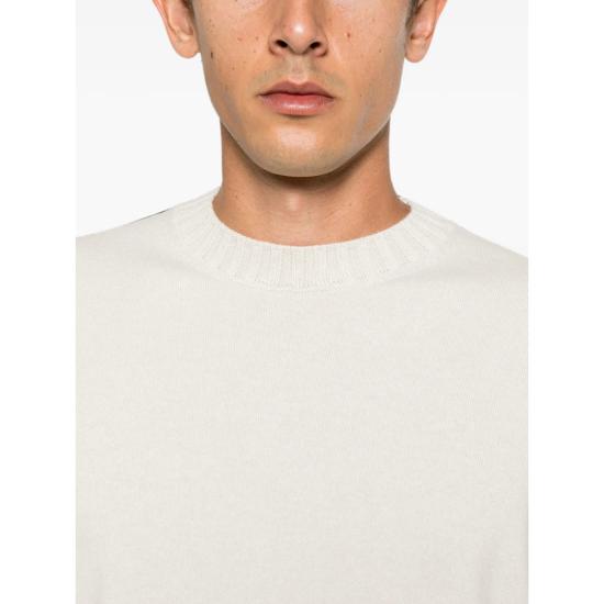 26FW 마가찌노 리캄비 스웨터 80 GIROCOLLO 21588 WHITE - MAGAZZINO RICAMBI