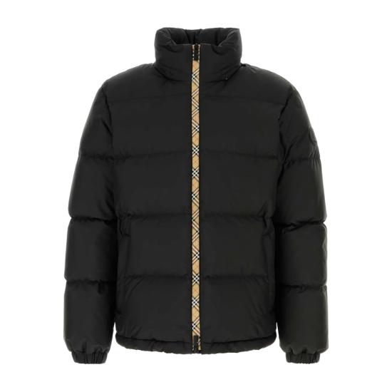 26FW 버버리 체크 테이프 스노우든 푸퍼 자켓 8110196 SNOWDON A1189 BLACK
