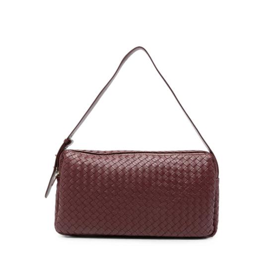 26FW 엘렘 숄더백 TROUSSE LARGE WOVEN BURGU BURGUNDY