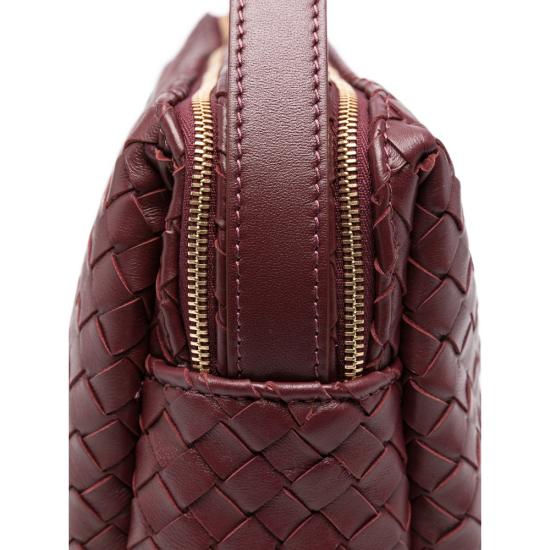 26FW 엘렘 숄더백 TROUSSE LARGE WOVEN BURGU BURGUNDY - ELLEME