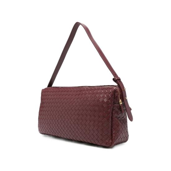 26FW 엘렘 숄더백 TROUSSE LARGE WOVEN BURGU BURGUNDY - ELLEME