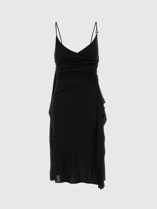 26FW 베르사체 미디 원피스 10258411A12497 1B000 Black - VERSACE