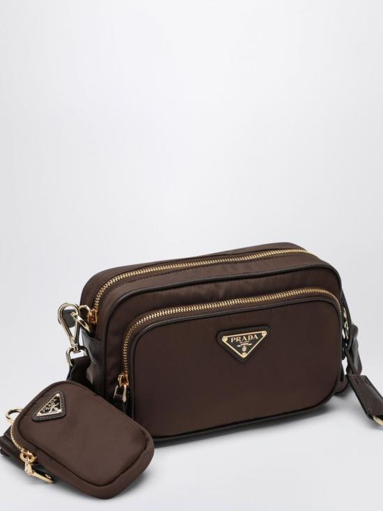 26FW 프라다 리나일론 미니 숄더백 1BH226R064 F0DFH Burnt - PRADA