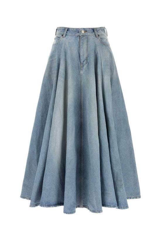 26SS 발렌시아가 고뎃 맥시 스커트 856906TTWB1 4009 BLUE