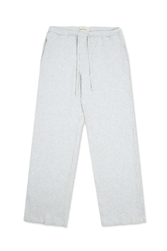 Staple & Hue 스트레이트 팬츠 스테이플앤휴 골지 니트 팬츠 그레이 마블 - OTHER BRANDS