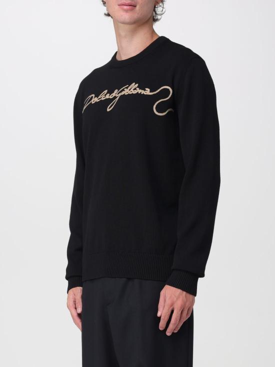 26FW 돌체앤가바나 스웨터 GXX02ZJDVIR N0000 Black - DOLCE & GABBANA