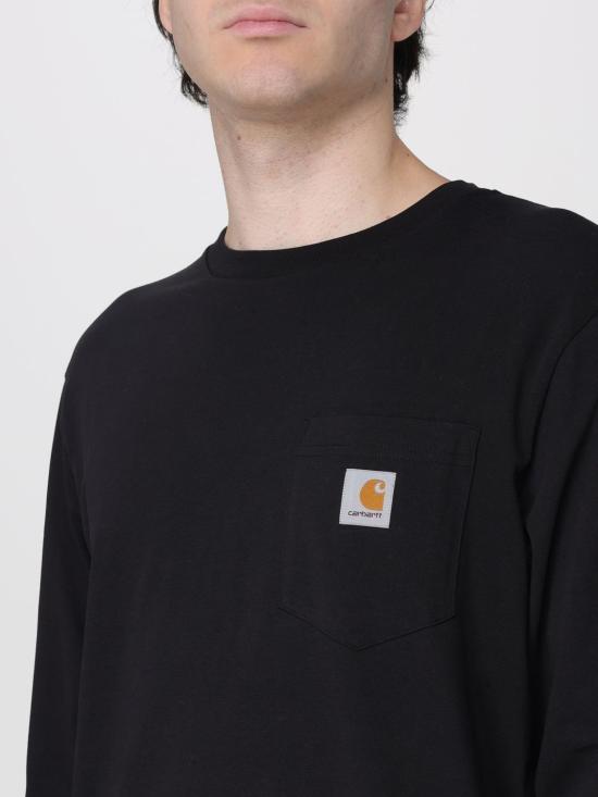 26FW 칼하트 WIP 롱슬리브 포켓 티셔츠 I030437 89XX Black - CARHARTT WIP