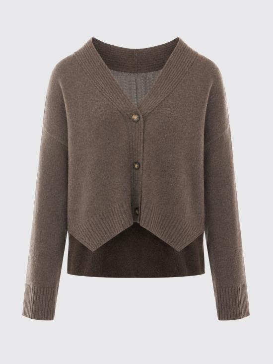 26FW 루루 드 세종 가디건 KAIALDS COFFEE Brown - LOULOU DE SAISON