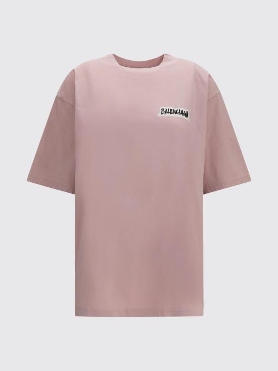 26FW 발렌시아가 반팔 티셔츠 A00497TTVL6 5663 Pink - BALENCIAGA
