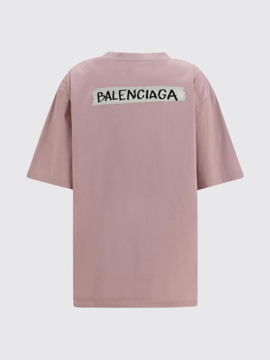 26FW 발렌시아가 반팔 티셔츠 A00497TTVL6 5663 Pink - BALENCIAGA