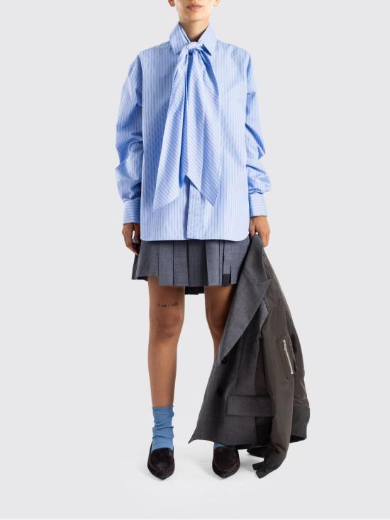 26FW 사카이 블라우스 2608616 458 Blue - SACAI