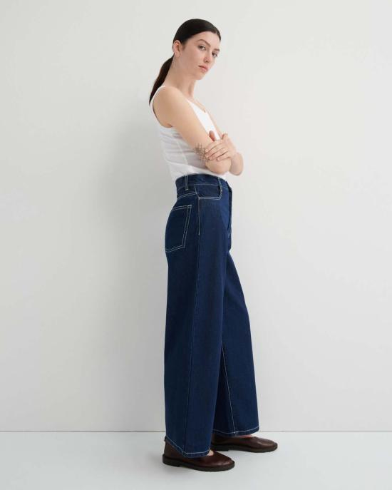  코우토우 데님 팬츠 카우토우 세일러 진 인디고 데님 - KOWTOW