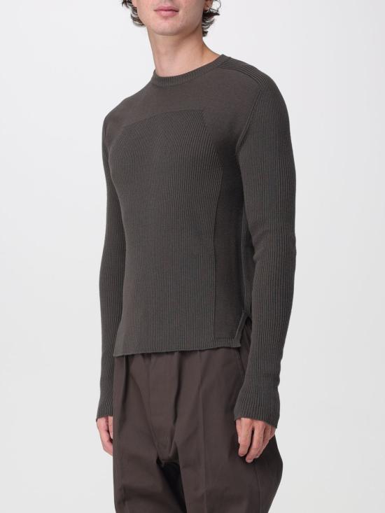 26FW 릭 오웬스 리브드 지오 스웨터 RU02F4639RIBM 78 Grey - RICK OWENS