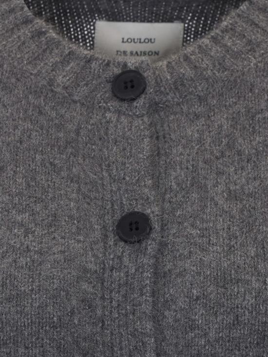 26FW 루루 드 세종 가디건 REMUS ANTHRACITE MELANGE Charcoal - LOULOU DE SAISON