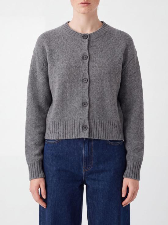26FW 루루 드 세종 가디건 REMUS ANTHRACITE MELANGE Charcoal