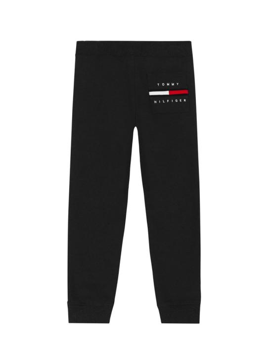  타미힐피거 트레이닝/조거 팬츠 KB0KB06906T BDS BLACK - TOMMY HILFIGER
