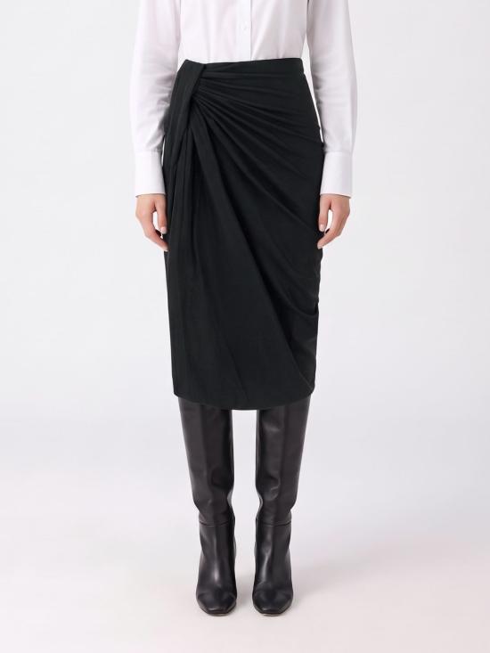 26FW 이자벨마랑에뚜왈 스커트 JU0018FBD3K05E 01BK Black