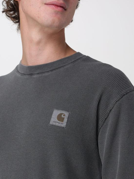 26FW 칼하트 WIP 롱슬리브 비스타 와플 티셔츠 I035304 89GD Grey - CARHARTT WIP
