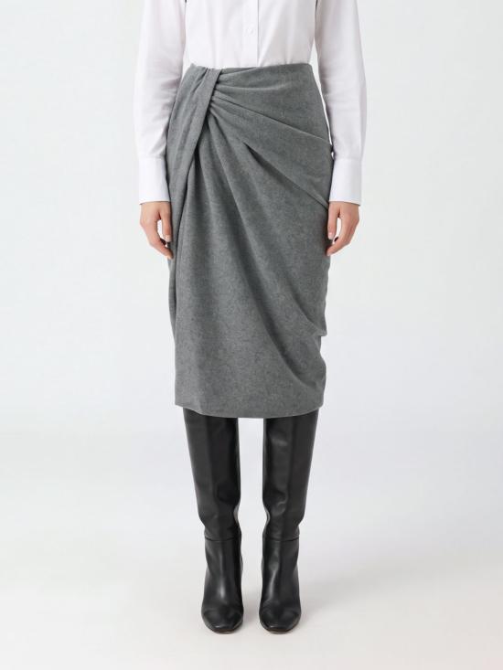 26FW 이자벨마랑에뚜왈 스커트 JU0018FBD3K05E 02GY Grey