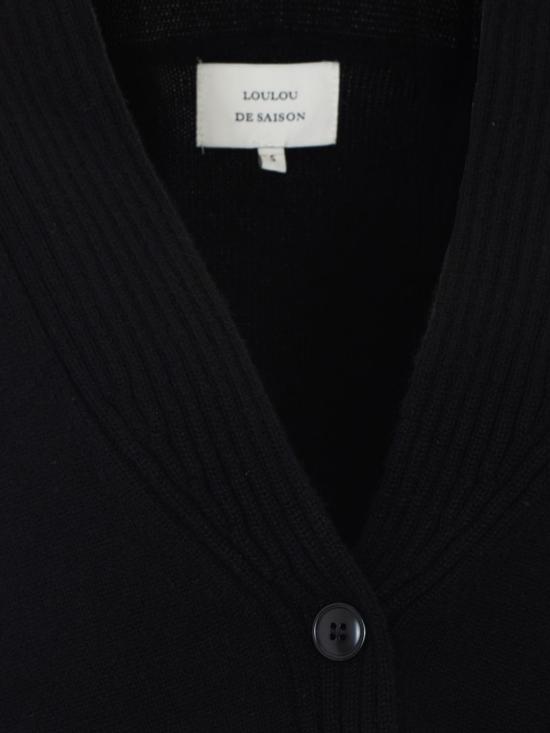 26FW 루루 드 세종 가디건 KAIALDS Black - LOULOU DE SAISON