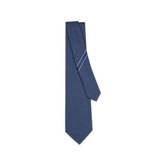 26FW 살바토레 페라가모 넥타이 351431 0794462 BLUME BLUE - SALVATORE FERRAGAMO